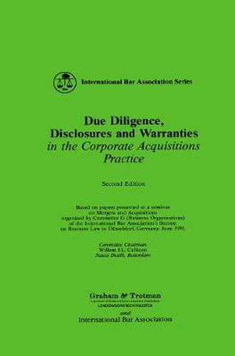 Cover image for Due Diligence, Disclosures and Warranties in the Corporate Acquisitions Practice