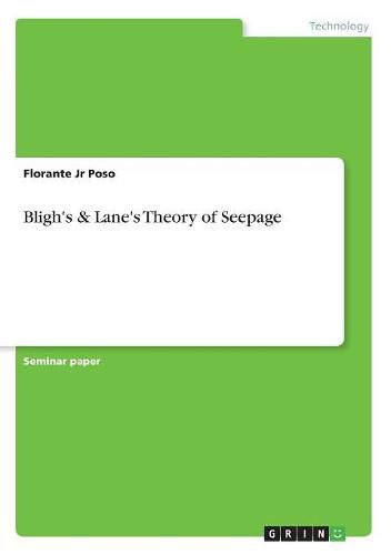 Cover image for Bligh's & Lane's Theory of Seepage