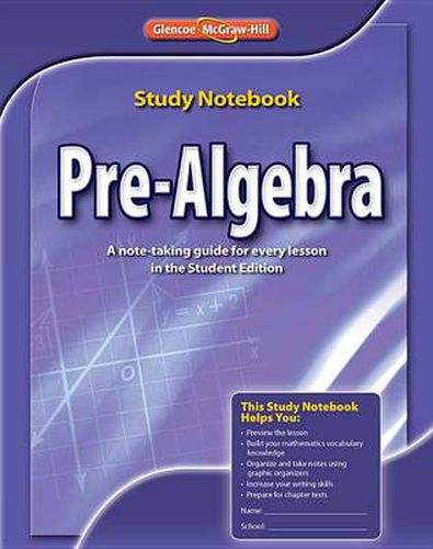 Cover image for Pre-Algebra Study Notebook