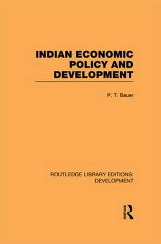 Cover image for Indian Economic Policy and Development