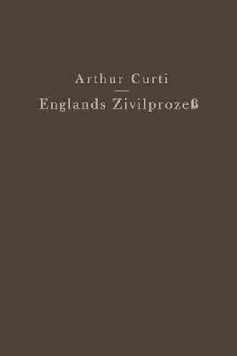 Cover image for Englands Zivilprozess