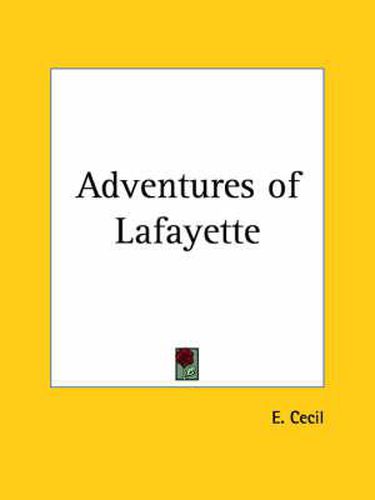 Cover image for Adventures of Lafayette (1929)