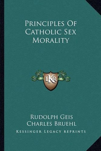 Principles of Catholic Sex Morality