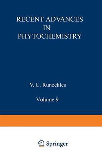 Cover image for Recent Advances in Phytochemistry: Volume 9