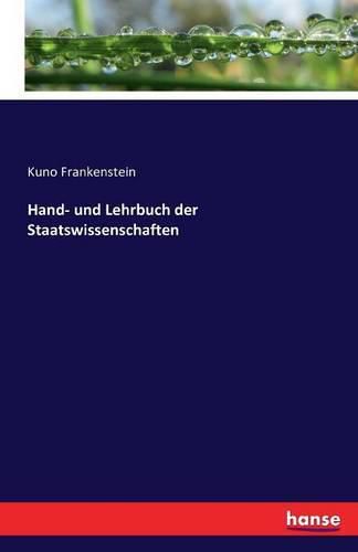 Cover image for Hand- und Lehrbuch der Staatswissenschaften