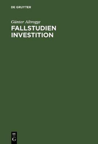 Cover image for Fallstudien Investition