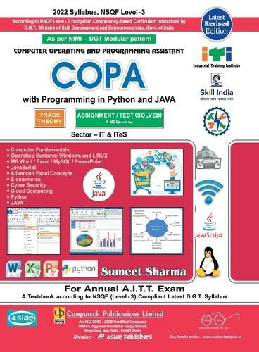 Cover image for Copa Theory & Asst. with Python & Java (Nsqf-3 Syll.)