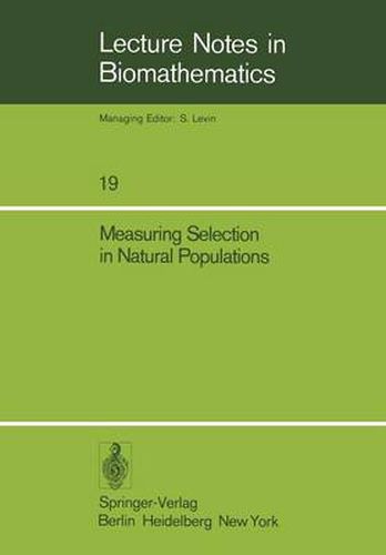 Cover image for Measuring Selection in Natural Populations