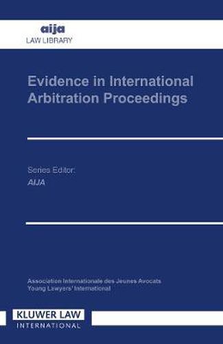 Cover image for Evidence in International Arbitration Proceedings