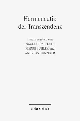 Cover image for Hermeneutik der Transzendenz