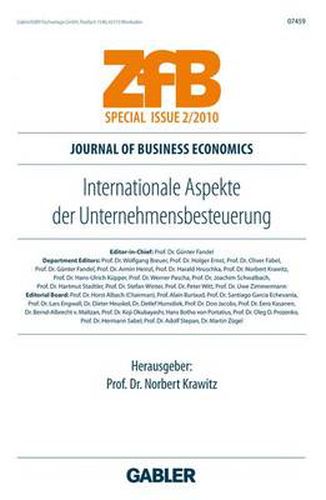 Cover image for Internationale Aspekte Der Unternehmensbesteuerung