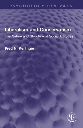 Cover image for Liberalism and Conservatism