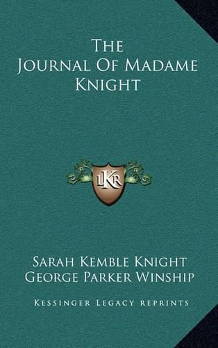 Cover image for The Journal of Madame Knight