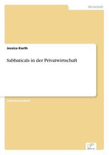 Cover image for Sabbaticals in der Privatwirtschaft