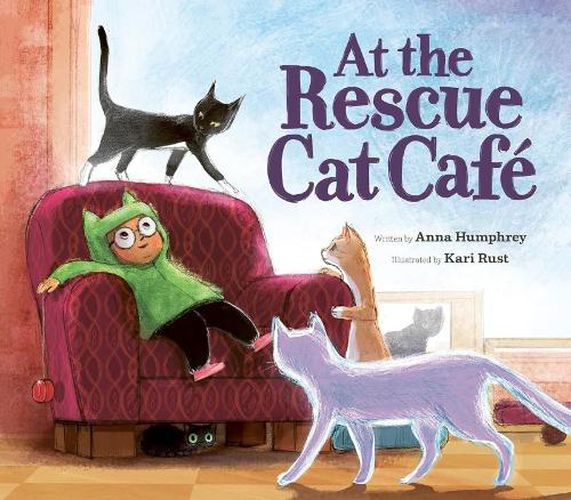 Cover image for At the Rescue Cat Cafe