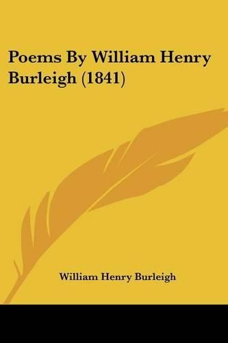 Cover image for Poems by William Henry Burleigh (1841)