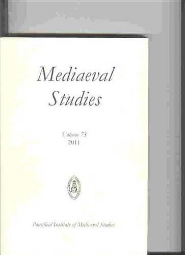 Cover image for Mediaeval Studies 73 (2011)