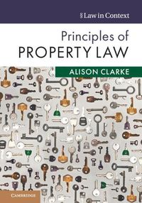 Cover image for Principles of Property Law