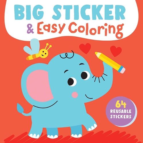 Cover image for Big Sticker & Easy Coloring (Elephant)