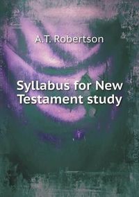 Cover image for Syllabus for New Testament study