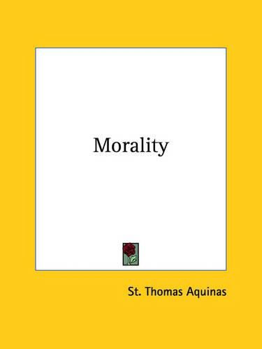 Cover image for Morality