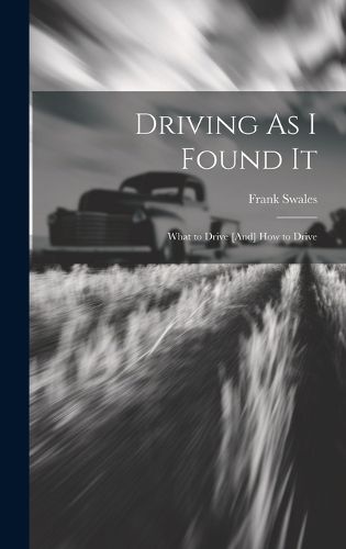 Cover image for Driving As I Found It