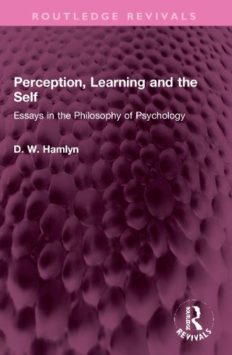 Cover image for Perception, Learning and the Self