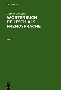 Cover image for Woerterbuch Deutsch als Fremdsprache