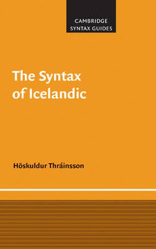 Cover image for The Syntax of Icelandic