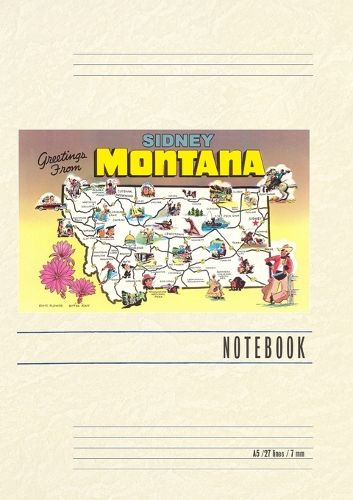 Cover image for Vintage Lined Notebook Greetings from Sidney, Montana