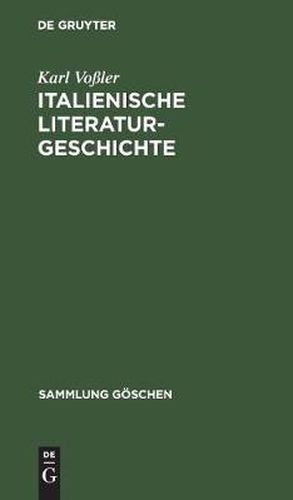 Italienische Literaturgeschichte