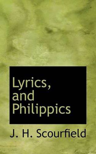 Cover image for Lyrics, and Philippics