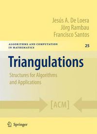 Cover image for Triangulations: Structures for Algorithms and Applications