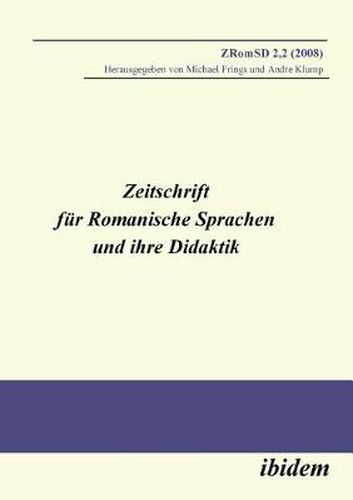 Zeitschrift f r Romanische Sprachen und ihre Didaktik. Heft 2.2