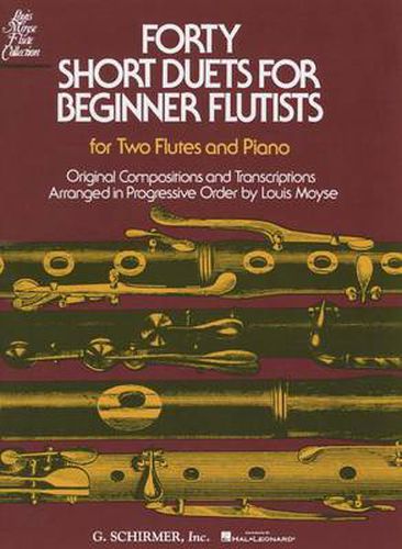 Cover image for 40 Short Duets for Beginner Flutists