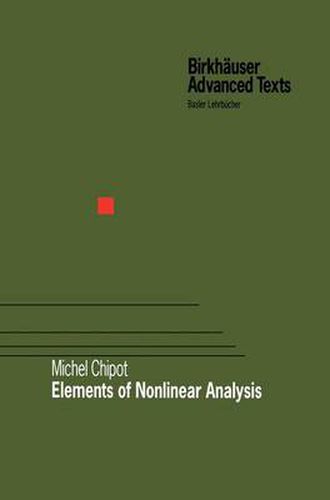 Cover image for Elements of Nonlinear Analysis