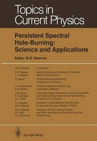 Cover image for Persistent Spectral Hole-Burning: Science and Applications