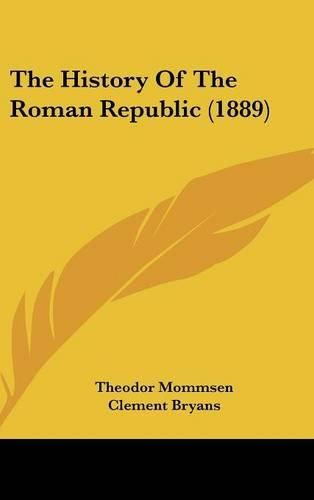 Cover image for The History of the Roman Republic (1889)