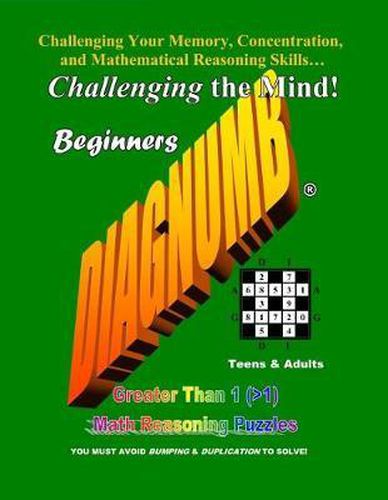 Cover image for Diagnumb Beginners: Greater Than 1 (>1) Math Reasoning Puzzles