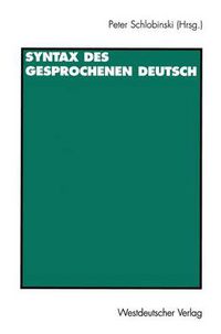 Cover image for Syntax des Gesprochenen Deutsch