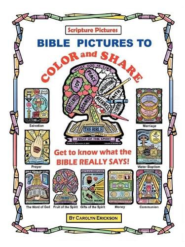 Cover image for Bible Pictures to Color and Share