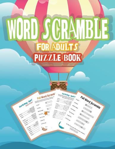 Word Scramble Puzzle Book for Adults: Word Puzzle Game, Large Print Word Puzzles for Adults, Jumble Word Puzzle Books