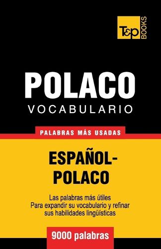 Cover image for Vocabulario espanol-polaco - 9000 palabras mas usadas