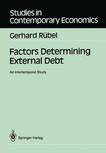 Cover image for Factors Determining External Debt: An Intertemporal Study