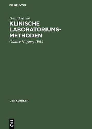 Cover image for Klinische Laboratoriumsmethoden