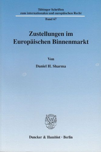 Cover image for Zustellungen Im Europaischen Binnenmarkt