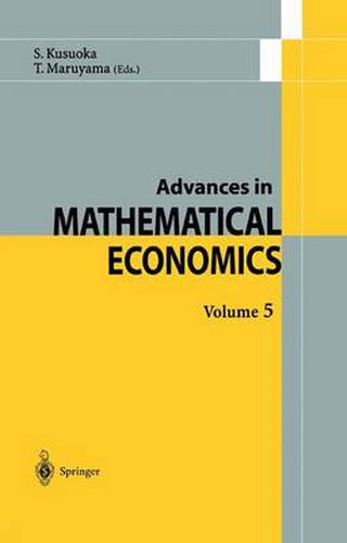 Cover image for Advances in Mathematical Economics