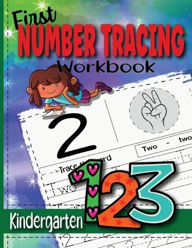 Cover image for First Number Tracing Workbook for Kindergarten
