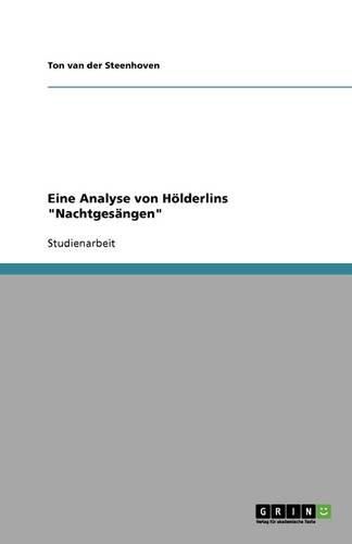 Cover image for Eine Analyse von Hoelderlins Nachtgesangen
