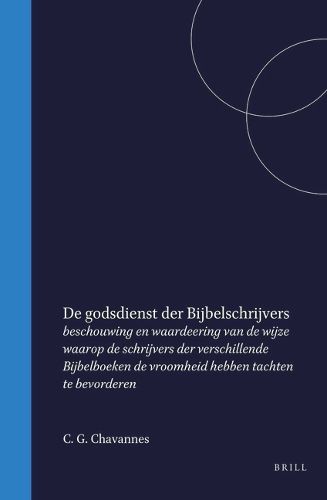 Cover image for De godsdienst der Bijbelschrijvers